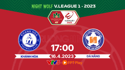 VTV5 Trực tiếp Khánh Hòa vs Đà Nẵng, V-League 2023, 17h hôm nay 16/4