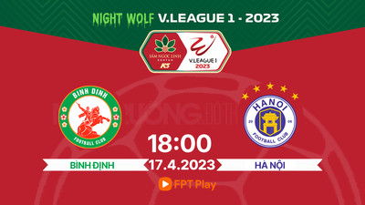VTV5 Trực tiếp Bình Định vs Hà Nội, V-League 2023, 18h hôm nay 17/4
