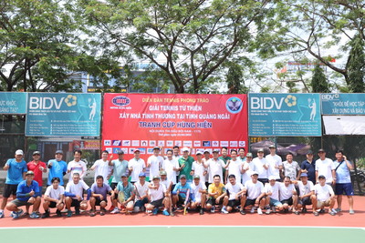 Tp.HCM: Giải Tennis từ thiện xây nhà tình thương tại Quảng Ngãi
