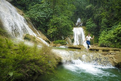 Hoa hậu Kỳ Duyên ấn tượng với những cánh rừng phủ xanh bạt ngàn tại Tuyên Quang