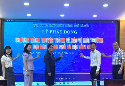 Phát động Chương trình truyền thông về bảo vệ môi trường trên địa bàn thành phố Hà Nội năm 2023