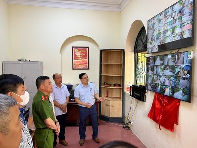 Khởi động hệ thống camera nhằm tăng cường đảm bảo an ninh trật tự ở huyện Thanh Trì