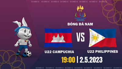 VTV5 Trực tiếp U22 Campuchia vs U22 Philippines, SEA Games 32, 19h hôm nay 2/5