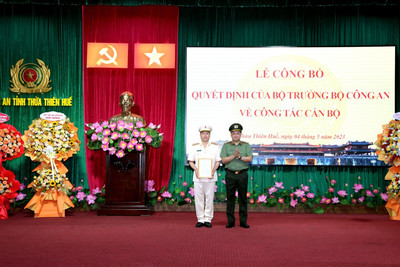 Đại tá Nguyễn Hữu Thiên làm Phó Giám đốc Công an tỉnh Thừa Thiên Huế