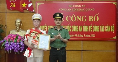 Thượng tá Nguyễn Văn Viện giữ chức Trưởng phòng Cảnh sát PCCC và CNCH, Công an tỉnh Bắc Giang