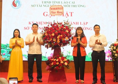 Sở Tài nguyên và Môi trường Lào Cai kỷ niệm 20 năm thành lập