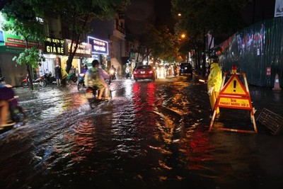 Hà Nội còn gần 30 điểm úng ngập khi có mưa lớn
