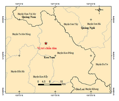 Kon Tum: Động đất cường độ lớn nhất từ đầu năm 2023
