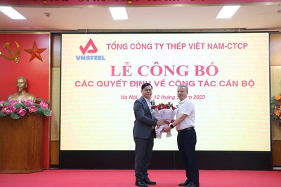 Tổng công ty Thép Việt Nam - VNSTEEL có tân Chủ tịch HĐQT và Tổng giám đốc