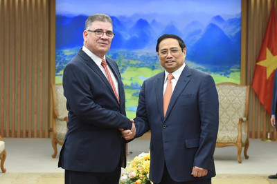Thủ tướng Phạm Minh Chính tiếp Bộ trưởng Bộ Nội vụ Cuba