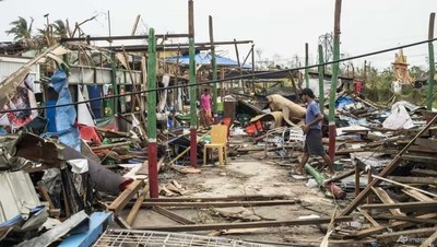 Siêu bão Mocha càn quét khiến 81 người thiệt mạng tại Myanmar