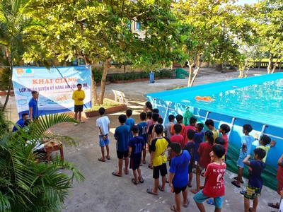 Quảng Trị: Tổ chức dạy bơi, dạy kỹ năng phòng, chống đuối nước ở trẻ em