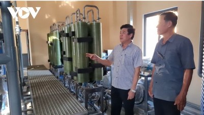 Lắp đặt hệ thống lọc nước biển thành nước ngọt trên đảo Cồn Cỏ