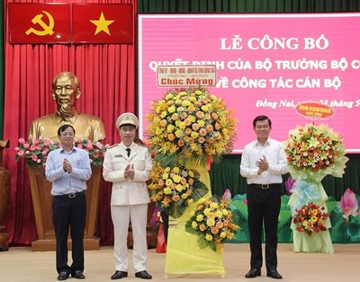 Thượng tá Nguyễn Mạnh Toàn được bổ nhiệm Phó Giám đốc Công an tỉnh Đồng Nai