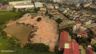 Xã Vĩnh Quỳnh ( Thanh Trì): Hàng nghìn m2 đất nuôi trồng thuỷ sản đang bị san lấp