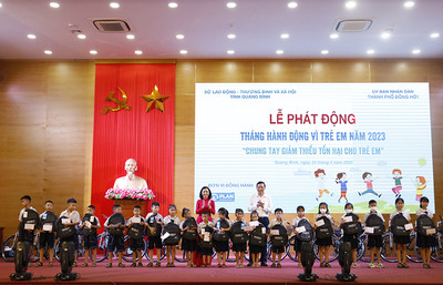 Quảng Bình: Phát động Tháng hành động vì trẻ em năm 2023