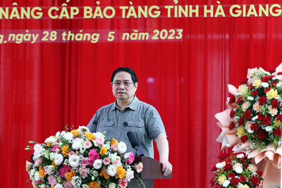 Thủ tướng Phạm Minh Chính dự lễ khánh thành công trình cải tạo, nâng cấp Bảo tàng Hà Giang