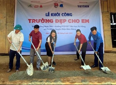 Điện Biên: Khởi công xây dựng “Trường đẹp cho em” tại điểm trường TH Huổi Dên
