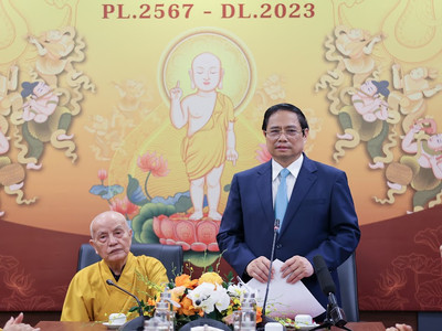 Thủ tướng Chính phủ Phạm Minh Chính chúc mừng Đại lễ Phật đản
