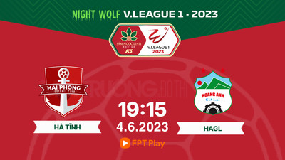 VTV5 Trực tiếp Hải Phòng vs HAGL, V-League 2023, 19h15 hôm nay 4/6