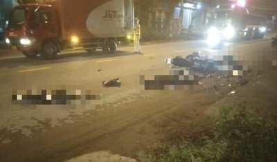 Vĩnh Phúc: Hai xe máy va chạm trong đêm, 6 người thương vong