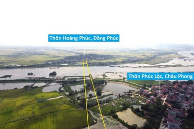Vị trí quy hoạch xây cầu vượt sông Cầu trên tuyến cao tốc Nội Bài - Hạ Long nối Bắc Ninh - Bắc Giang