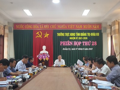 Quảng Trị: Phiên họp thứ 28 của Thường trực HĐND tỉnh