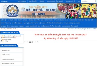 Tra cứu điểm thi vào lớp 10 tỉnh Bắc Ninh 2023 nhanh, chính xác nhất