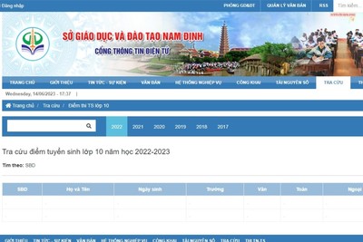 Tra cứu điểm thi tuyển sinh lớp 10 tỉnh Nam Định năm 2023 mới nhất, chính xác nhất
