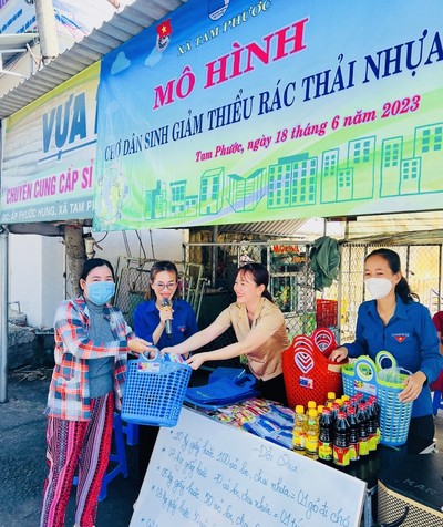 Bà Rịa - Vũng Tàu ra mắt mô hình “Chợ dân sinh giảm thiểu rác thải nhựa” tại chợ Tam Phước