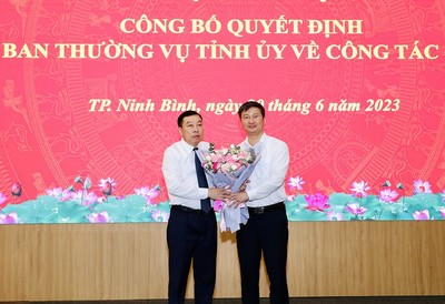 Giám đốc Sở Tài nguyên và Môi trường được chỉ định giữ chức Bí thư Thành ủy TP.Ninh Bình