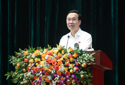 Chủ tịch nước Võ Văn Thưởng tiếp xúc cử tri TP Đà Nẵng