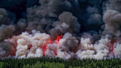 Khói từ cháy rừng ở Canada làm ô nhiễm không khí các quốc gia khác