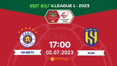 VTV5 Trực tiếp Hà Nội vs SLNA, V-League 2023, 17h00 hôm nay 2/7