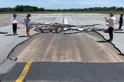 Sân bay Vinh xảy ra sự cố, 20 chuyến bay phải tạm hoãn