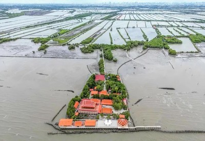 Ngôi làng ở Thái Lan bị nước biển nhấn chìm từng ngày
