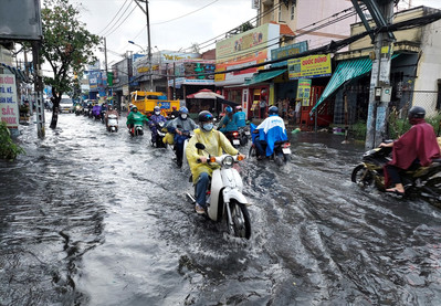 Nơi có địa hình cao ở TP Hồ Chí Minh lại trở thành “rốn” ngập