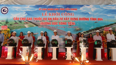 Tiền Giang khởi công công trình cầu Chợ Gạo trên Đường tỉnh 864
