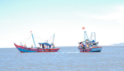 Hà Tĩnh: Bắt giữ 2 tàu đánh bắt hải sản trái phép tại vùng biển Nghi Xuân