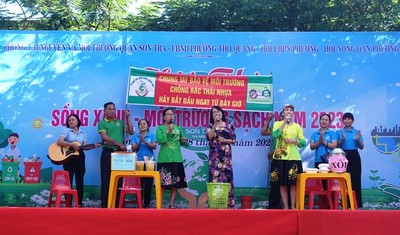 Đà Nẵng: Tổ chức ngày hội “Sống xanh, môi trường sạch” tại quận Sơn Trà