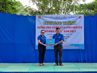 An Giang: Huyện đoàn An Phú phát triển phong trào thanh niên tình nguyện hè
