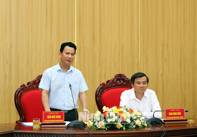 Bộ TN&MT làm việc với tỉnh Ninh Bình về công tác quản lý tài nguyên và môi trường