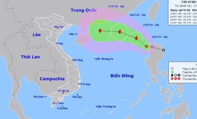 Áp thấp nhiệt đới vào Biển Đông có khả năng mạnh lên thành bão
