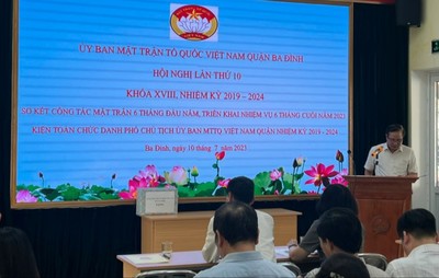 Hội nghị lần thứ X Ủy ban MTTQ quận Ba Đình khóa XVIII, nhiệm kỳ 2019-2024