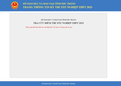 Tra cứu điểm thi tốt nghiệp THPT 2023 tỉnh Sóc Trăng chính xác nhất