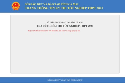 Tra cứu điểm thi tốt nghiệp THPT 2023 tỉnh Cà Mau chính xác nhất