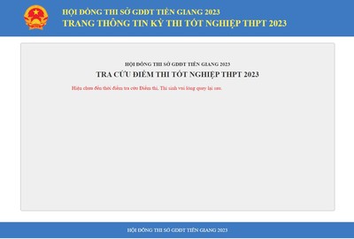 Tra cứu điểm thi tốt nghiệp THPT 2023 tỉnh Tiền Giang chính xác nhất