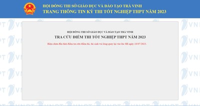 Tra cứu điểm thi tốt nghiệp THPT 2023 tỉnh Trà Vinh chính xác nhất