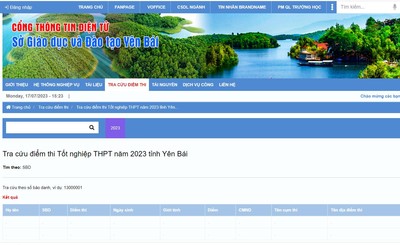 Tra cứu điểm thi tốt nghiệp THPT 2023 tỉnh Yên Bái chính xác nhất