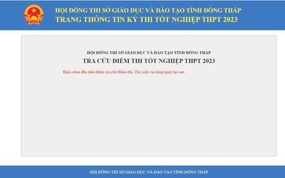 Tra cứu điểm thi tốt nghiệp THPT 2023 tỉnh Đồng Tháp chính xác nhất
